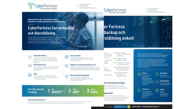 Faktablad - CyberFortress Serverbackup och återställningSE